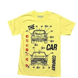 New Men's Small 100% Cotton Yellow Shirt by The Car Company